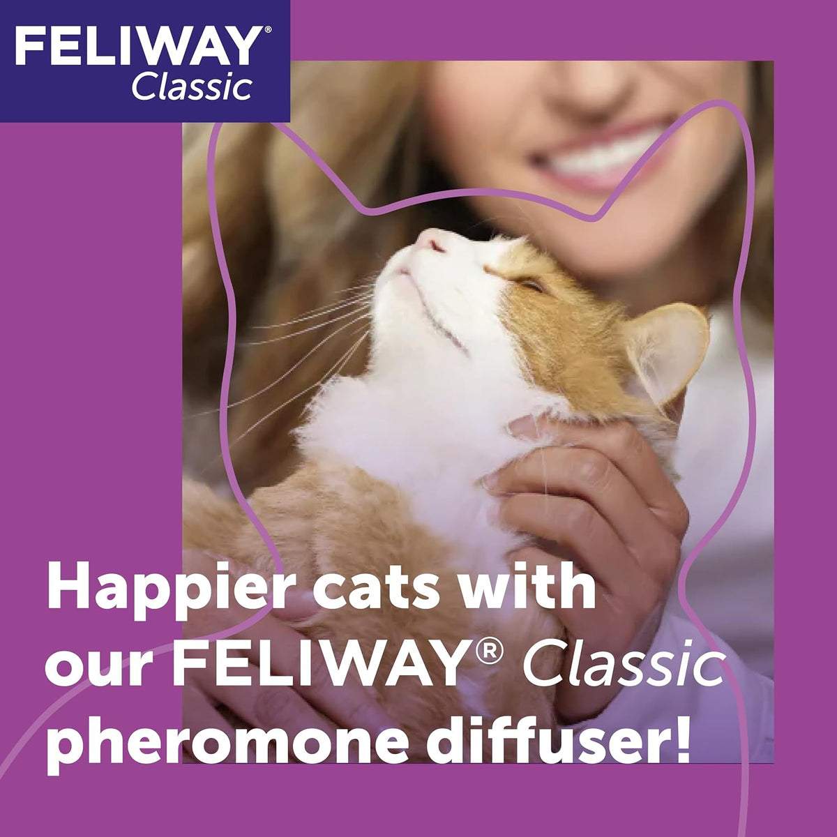 FELIWAY Classic Cat Calming Pheromone Plug-In Diffuser Refill, 1 Refill