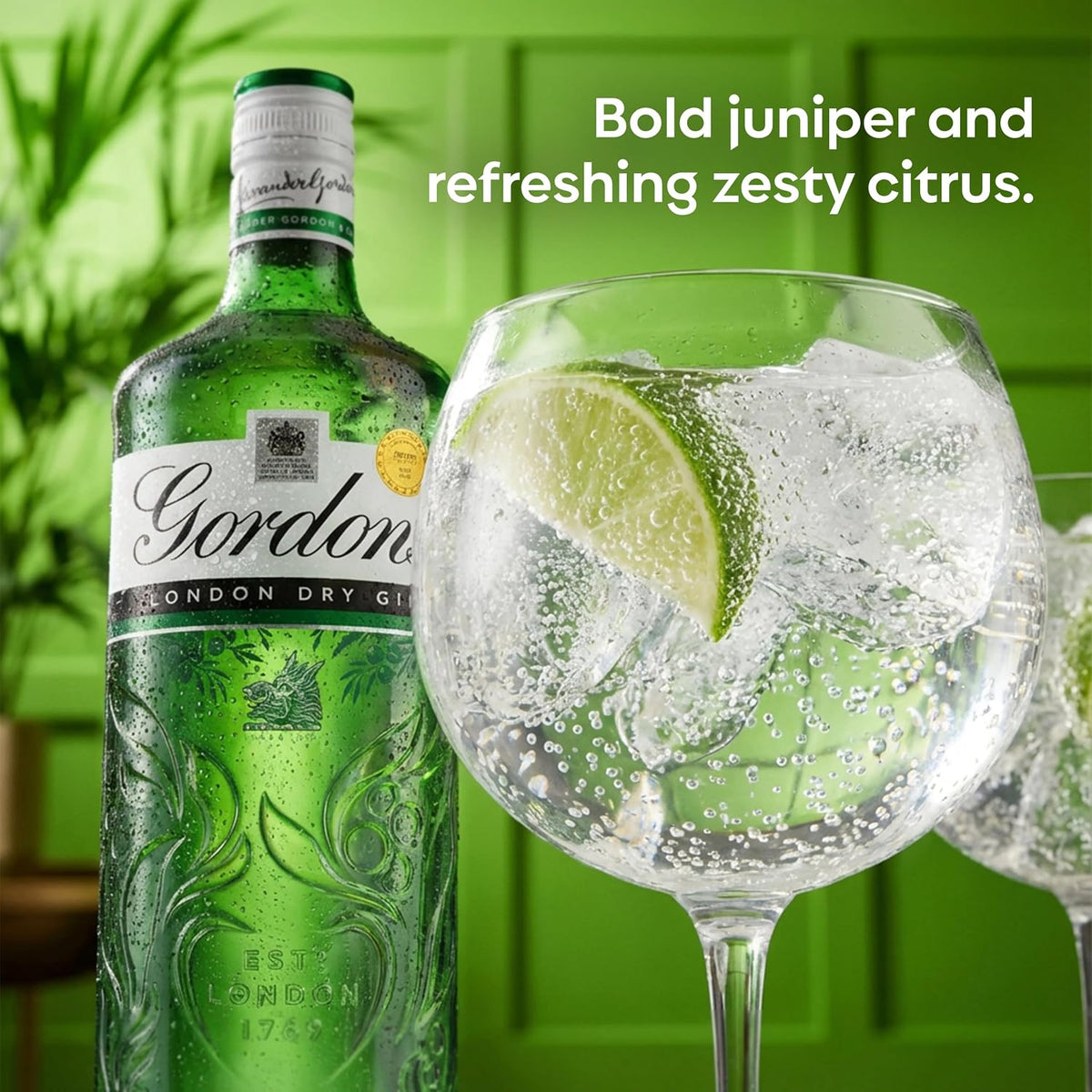 Gordon’s Special Dry London Gin | 37.5% vol | 1L | Award-Winning | Triple-Distilled London Dry Gin | Clean Juniper-Dominant Taste | Handpicked Gin Botanicals