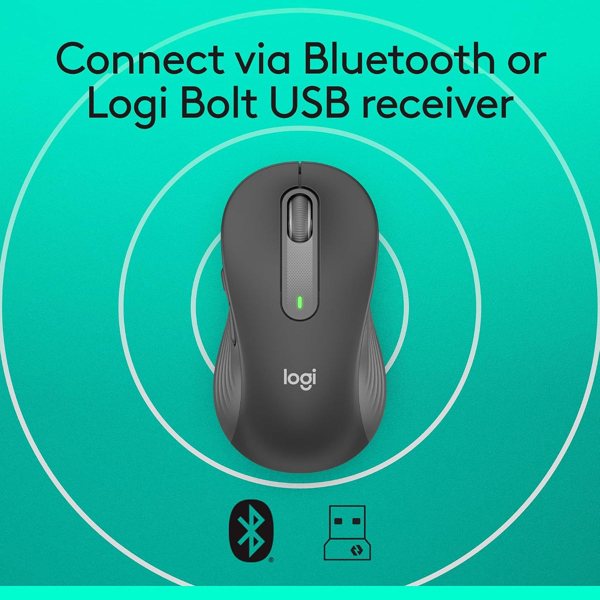 Logitech Signature M650 L Full Size Wireless Mouse - For Large Sized Hands