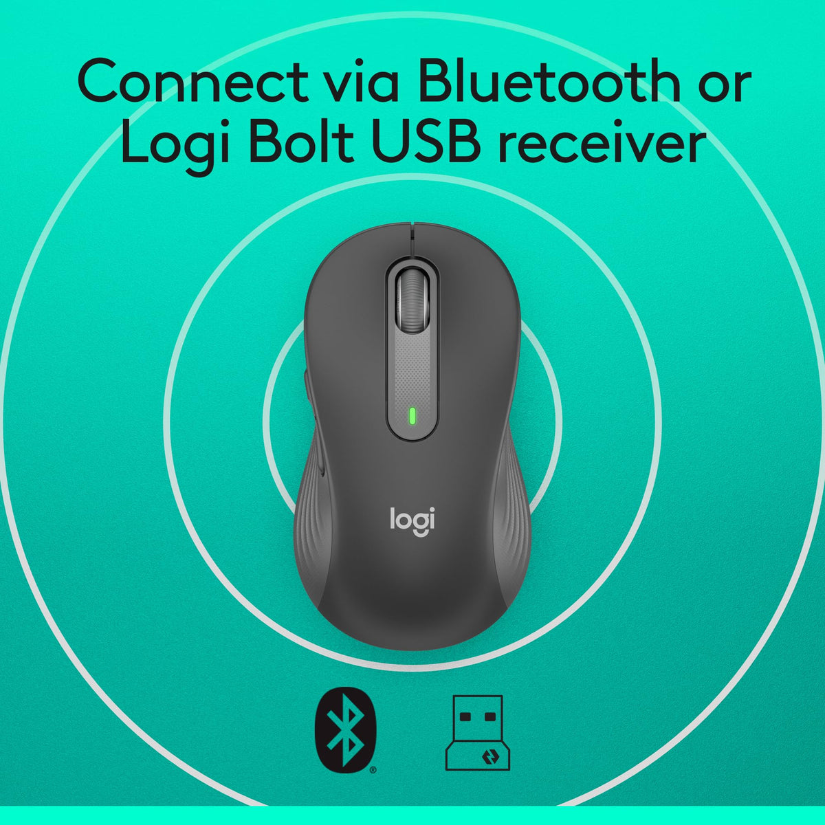 Logitech Signature M650 L Full Size Wireless Mouse - For Large Sized Hands