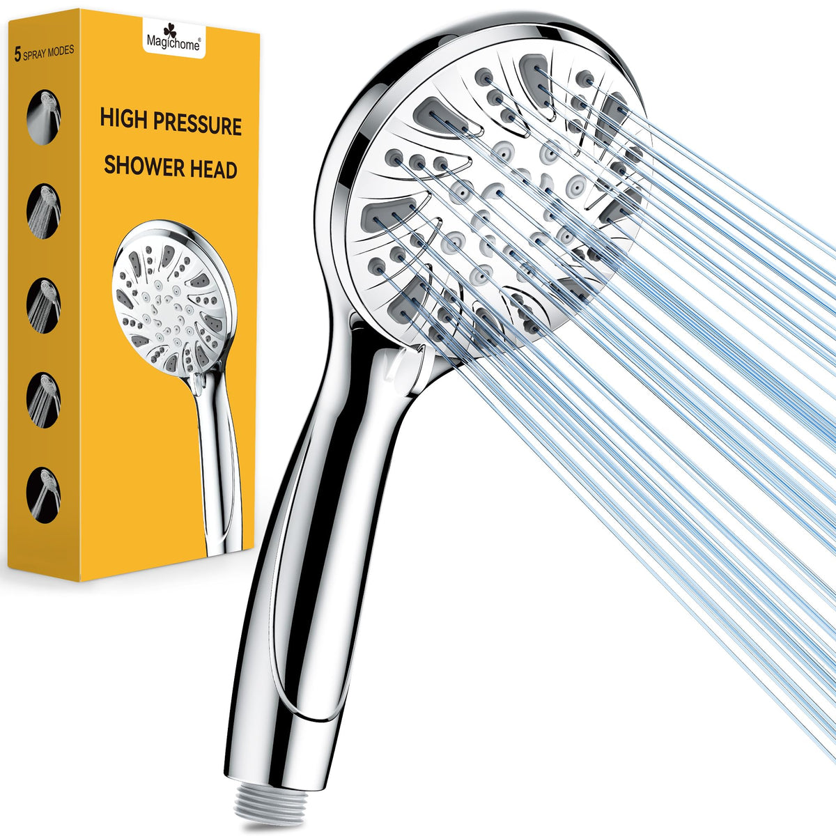 Magichome Shower Head, High Pressure Shower Head with 5 Spray Modes