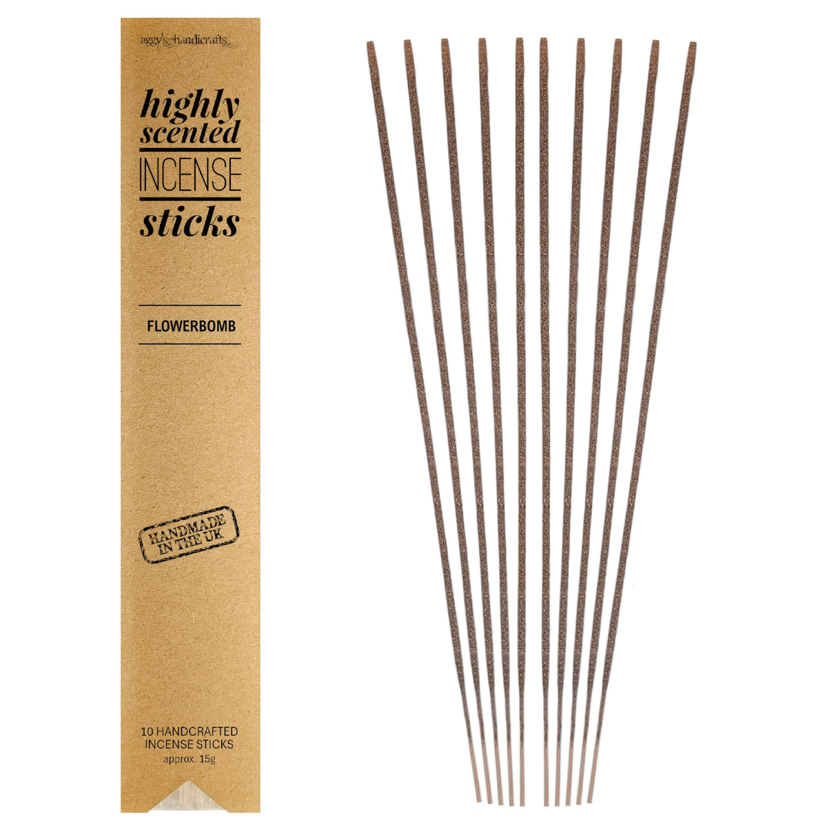 Highly Scented Incense Sticks, 10 Sticks (Crisp Fall Night)