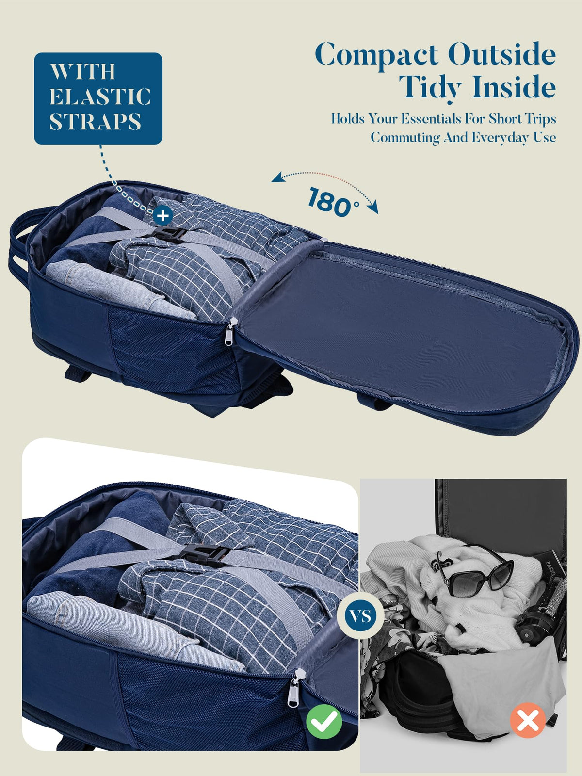For Ryanair Cabin Bags 40x30x20 Underseat Travel Carry-on School Backpack