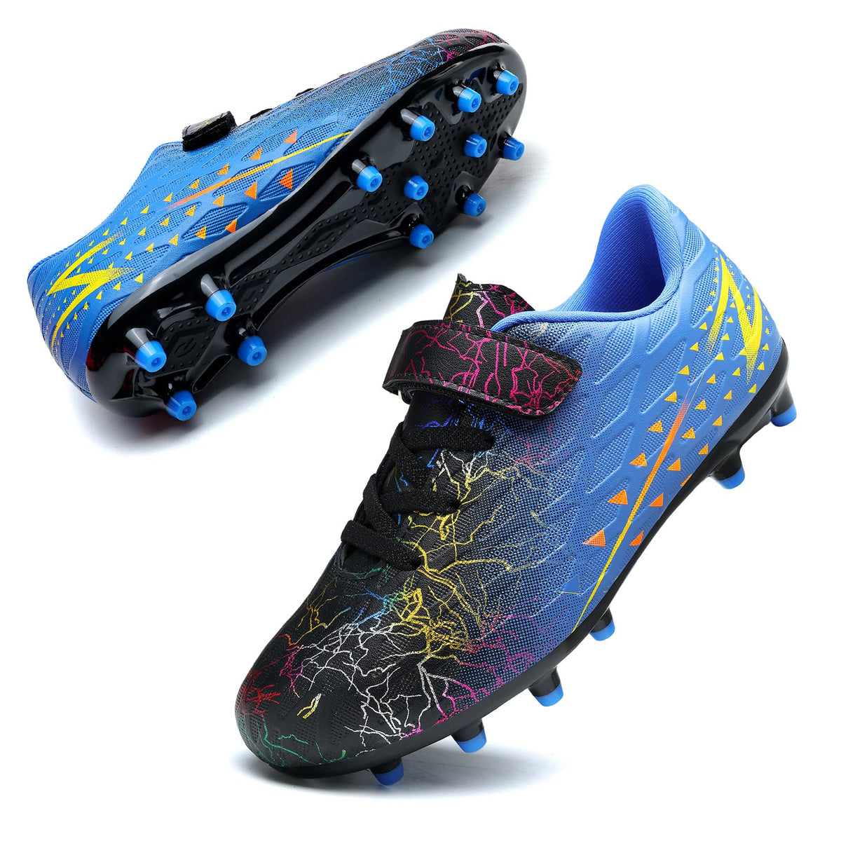 Boys Football Boots Shoes Kids Girls FG/AG Soccer Athletics Training Sport Running Shoes Profession Competition Teenager Indoor Outdoor Cleats Sneakers for Unisex