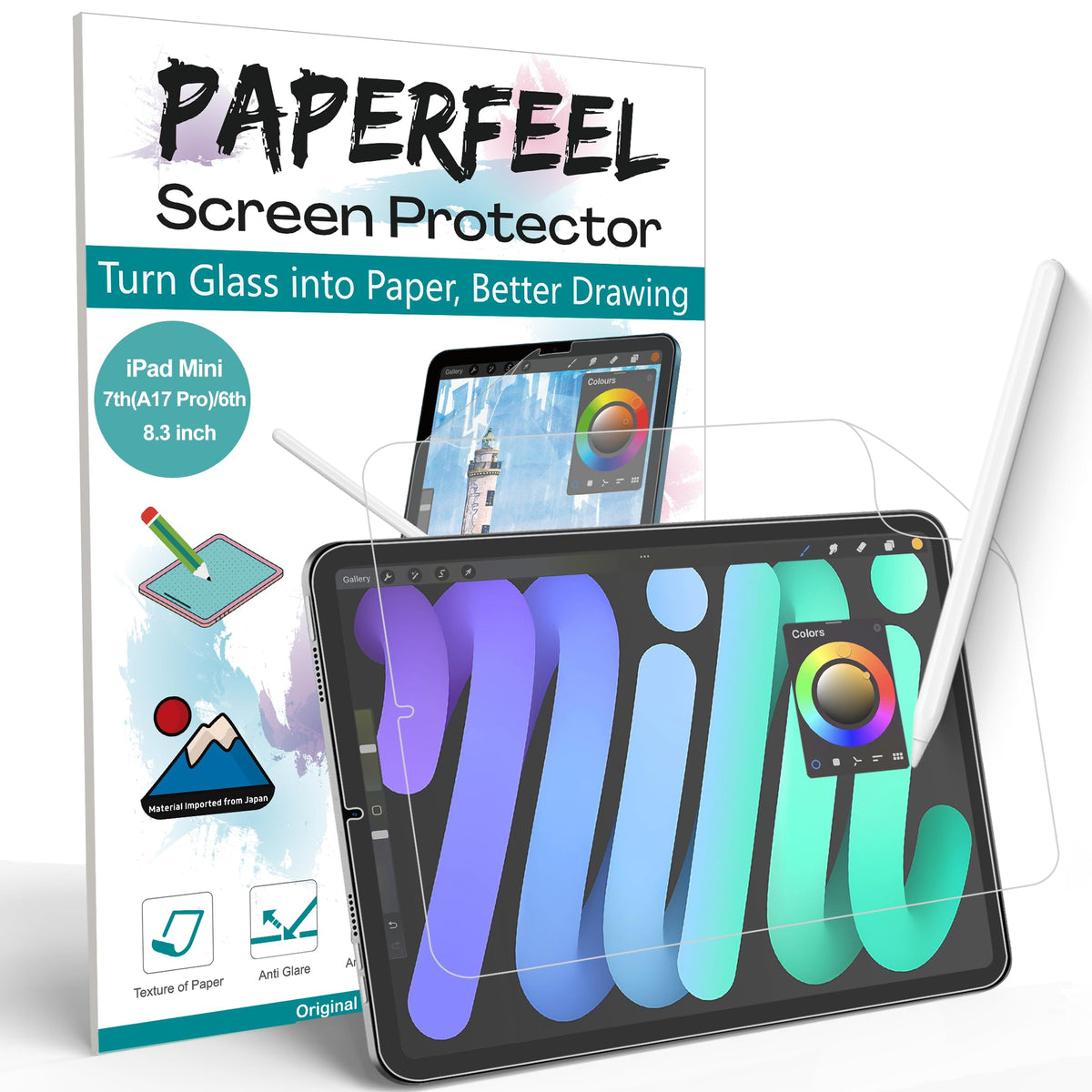 PAPERFEEL 2 Pack Screen Protector for iPad Air 13 Inch M4 M3 M2 2026-2024