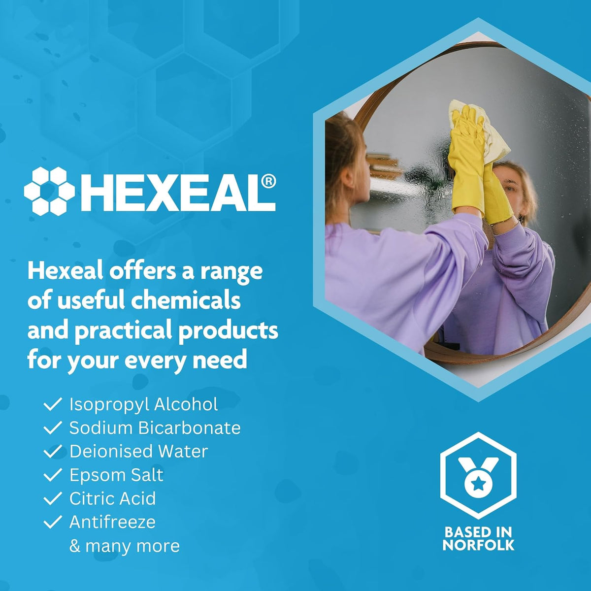 Hexeal White Vinegar 10L - Food Grade, Cooking & Cleaning
