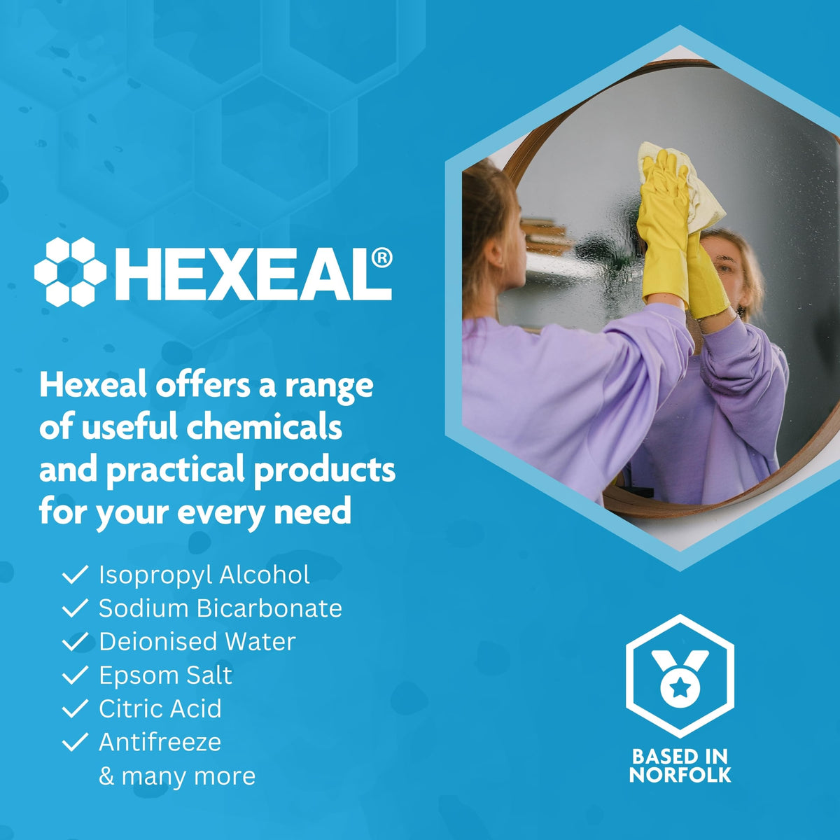 Hexeal White Vinegar 10L - Food Grade, Cooking & Cleaning