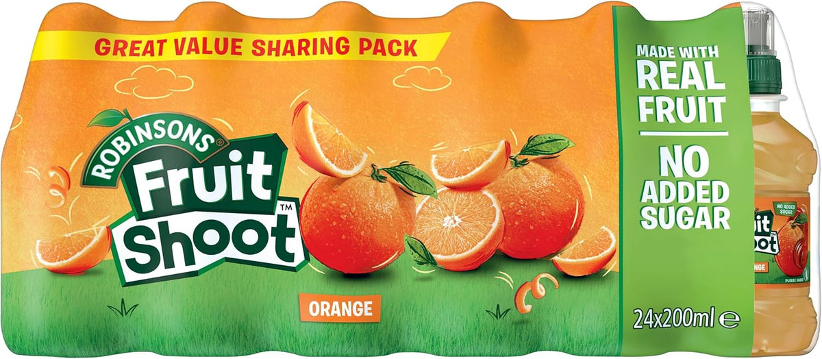 Robinsons Fruit Shoot Orange Kids Juice | 200ml Bottle | 24 pack