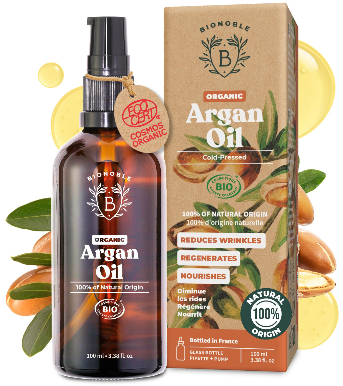 BIONOBLE Organic Rosemary Oil for Hair Growth - Hair Loss, Volume - 50ml