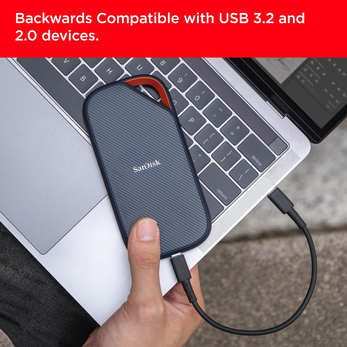SanDisk Extreme Portable SSD 1TB - Up to 1050MB/s Read Speeds (Older Model)