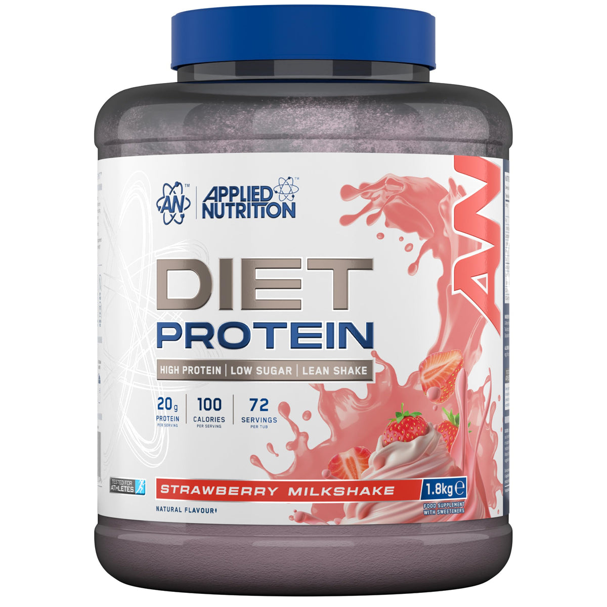 Applied Nutrition Diet Whey - High Protein Powder Supplement, Low Carb & Sugar, for Weight Management with CLA, L Carnitine, Green Tea (450g - 18 Servings) (Vanilla)