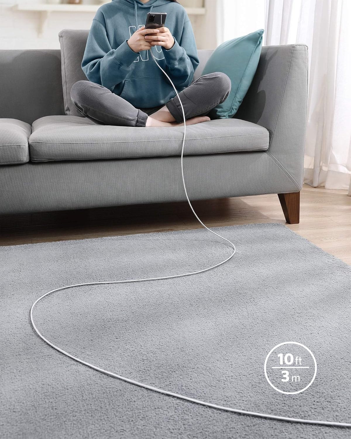 Anker USB C to USB C Charger Cable, 100W Fast Charging Cable (6 ft/1.8m)