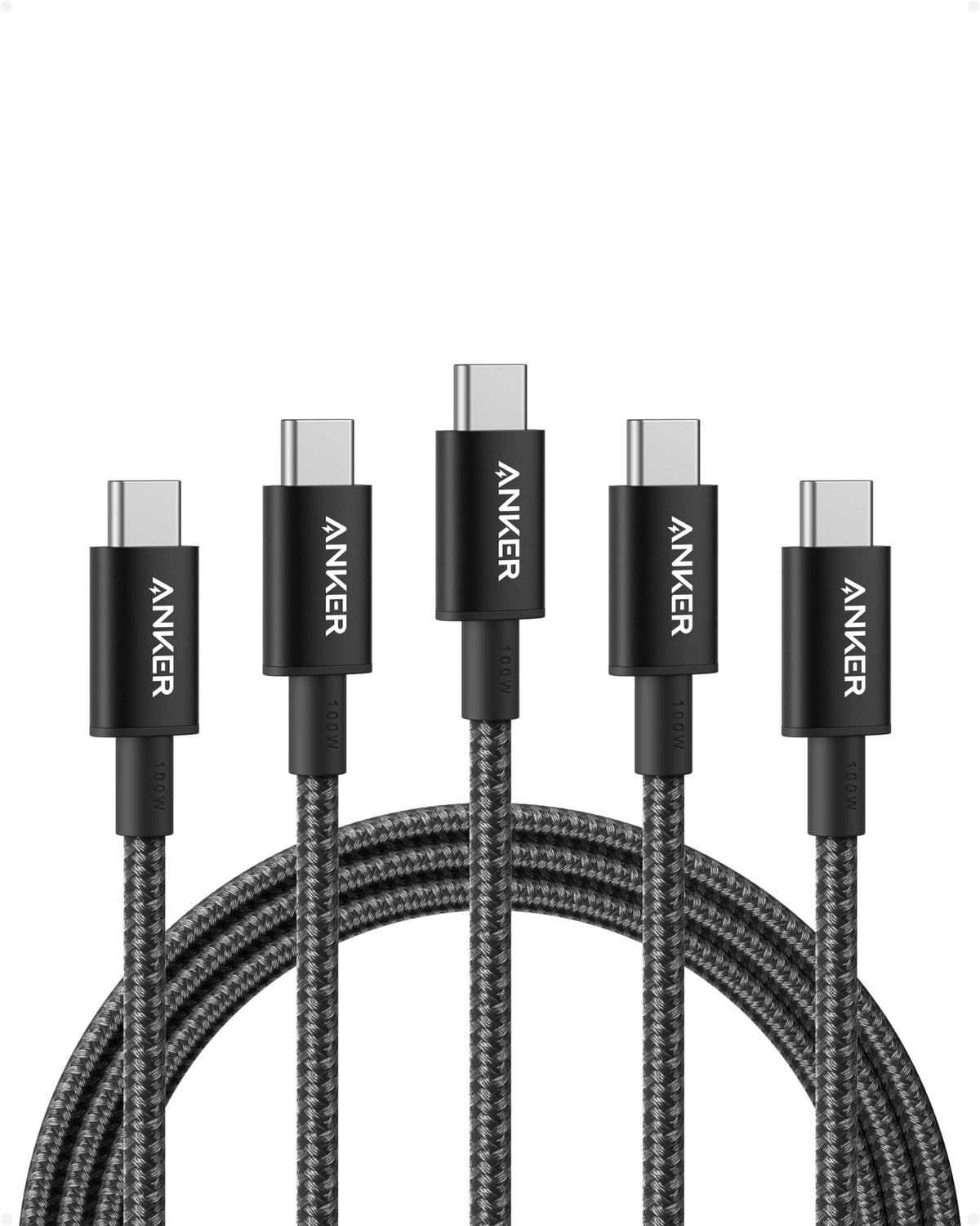 Anker USB C to USB C Charger Cable, 100W Fast Charging Cable (6 ft/1.8m)