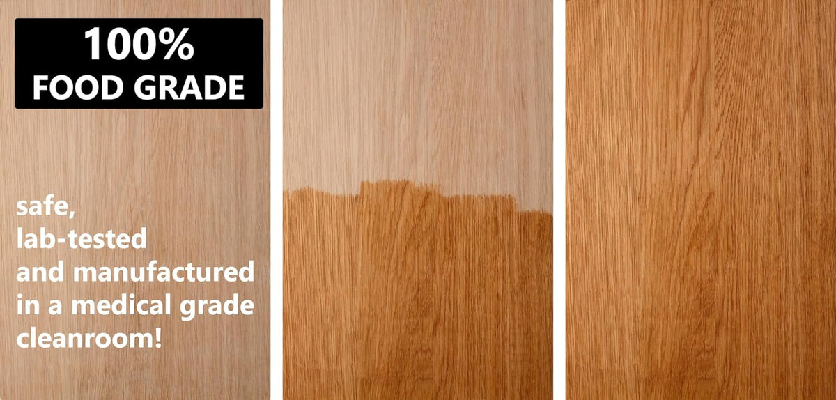 Materialix Food Grade Mineral Oil 1000ml - for Wood, Bamboo, Stainless - Chopping Board Oil, Butcher Block Oil - Cutting Board Oil and Conditioner, Wood Oil, Knife Oil, Mineral Oil Food Grade