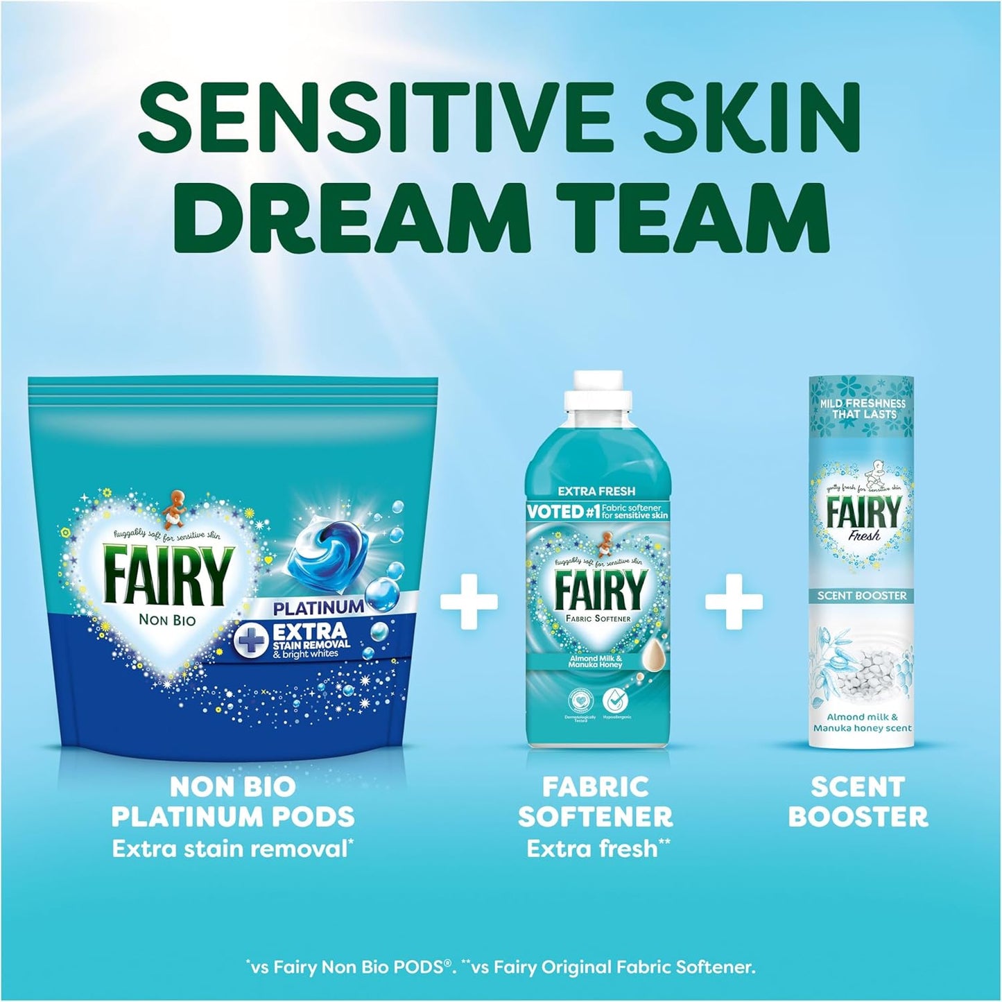 Fairy Non Bio Platinum Washing Pods Extra Stain Removal (44ctx3) 132ct