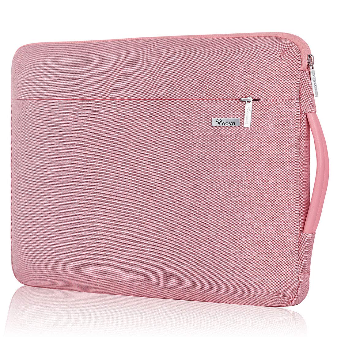 Voova 360° Protective Laptop Sleeve Case 11 11.6 12 inch, Waterproof Computer Cover Bag Compatible with Surface Pro 7 8/Laptop Go 2 3, MacBook Air 11, Chromebook, 12.5" Asus Acer Hp Tablet,Pink