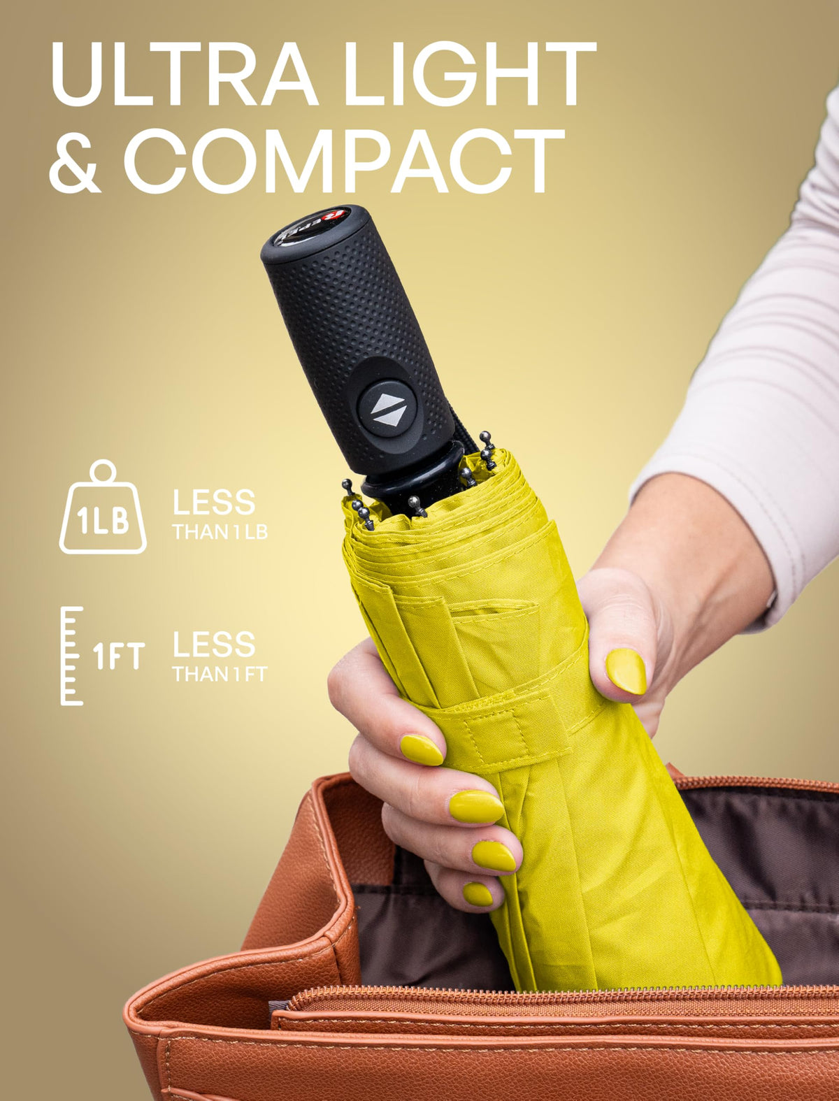Repel Windproof Travel Umbrella - Compact & Withstands Winds up to 100MPH, Strongest Premium Auto Folding Umbrella for Rain and Sun - Durable, Light & Portable for Women & Men, Fits Backpack & Cars
