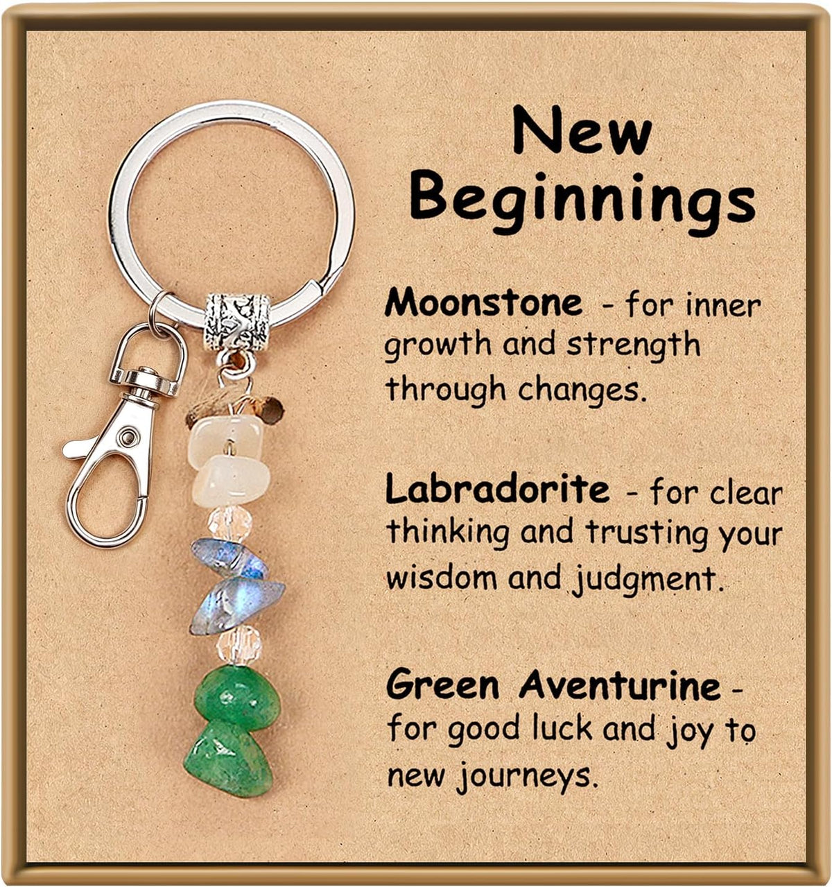 Trinckle New Beginnings Gifts for Women Crystal Keychain Leaving Gifts