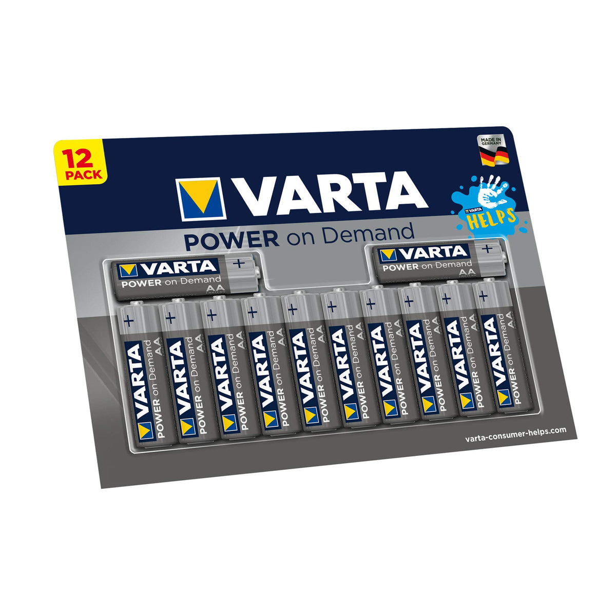 VARTA Batteries AA, Pack of 40, Power on Demand, Alkaline, 1.5 V