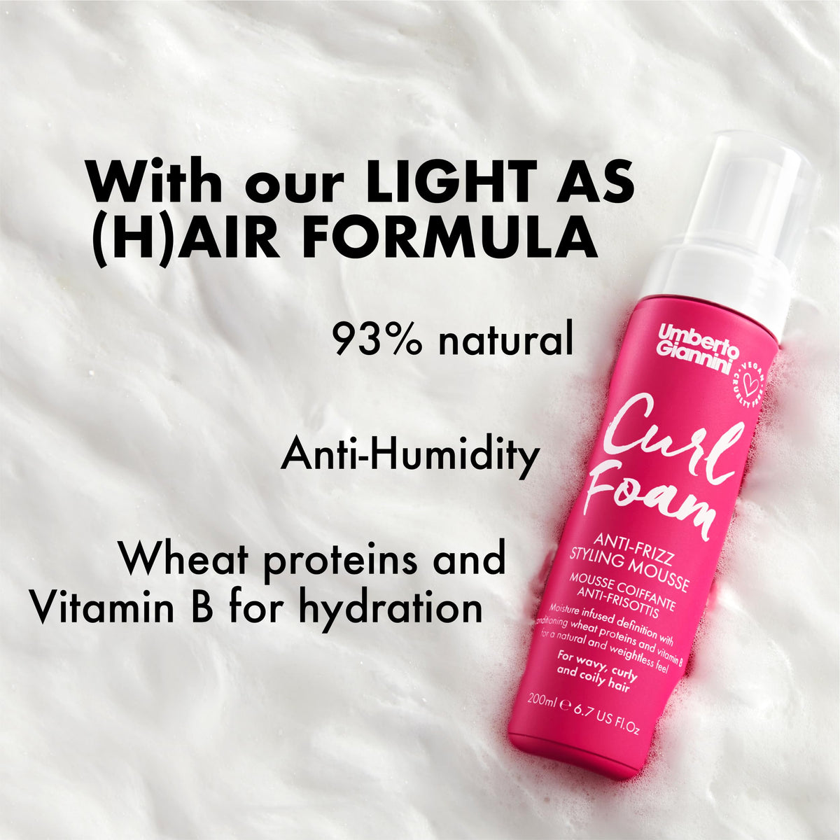 Umberto Giannini Curl Jelly Scrunching Jelly & Creme De Curl Control Cream Duo for Curly or Wavy Hair, Vegan & Cruelty Free, 2 Pack
