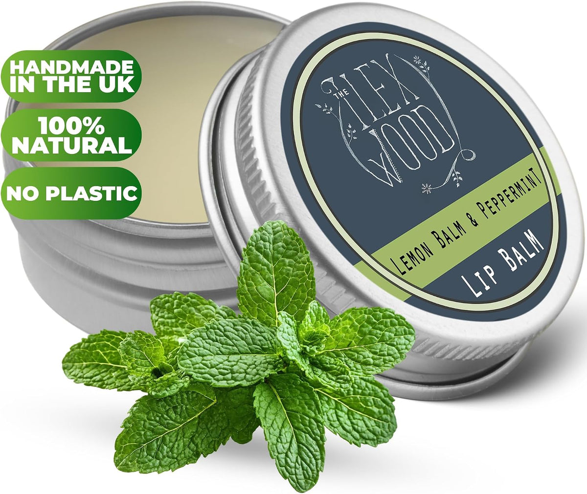 The Ilex Wood Lemon Balm & Peppermint Natural Lip Balm 10ml
