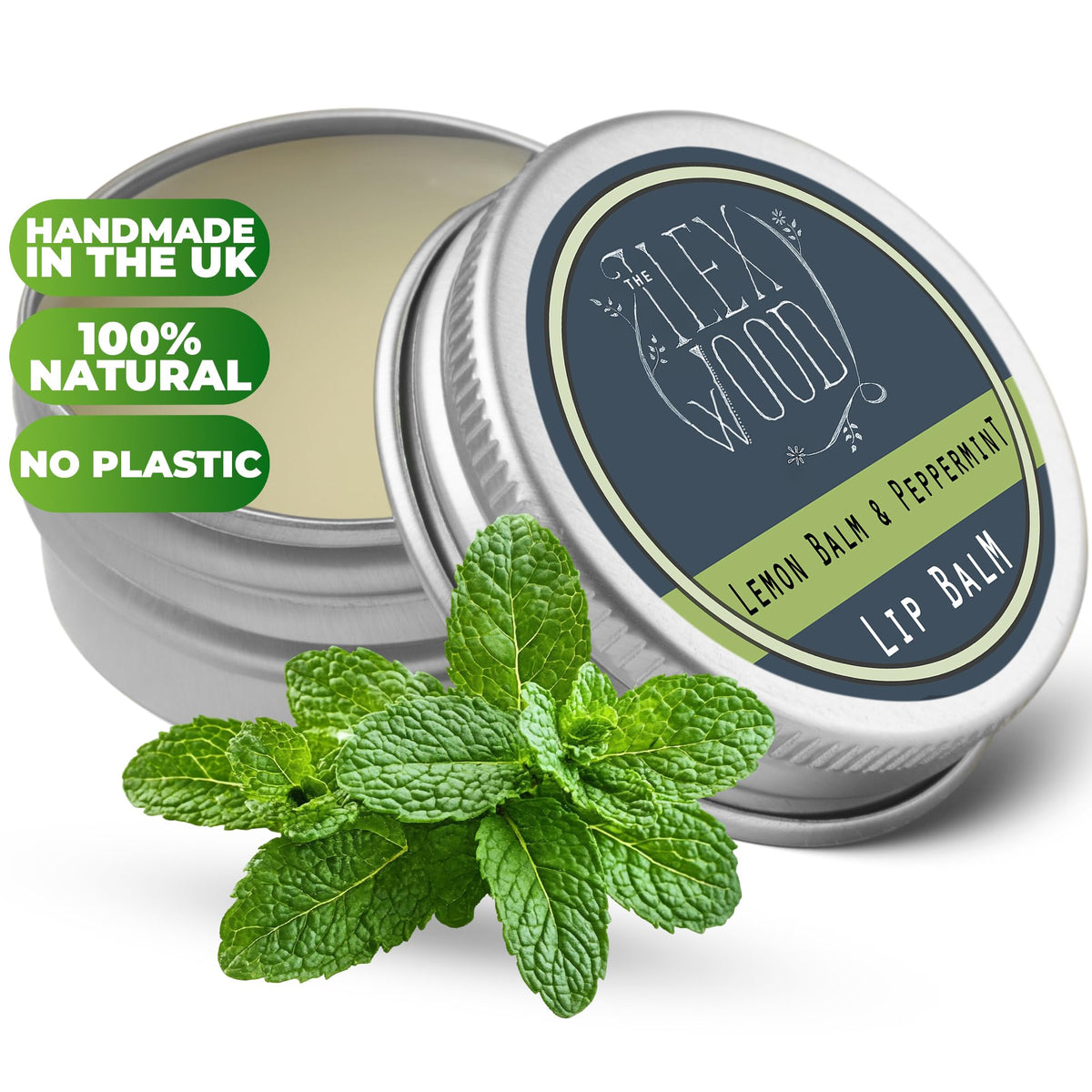 The Ilex Wood Lemon Balm & Peppermint Natural Lip Balm 10ml