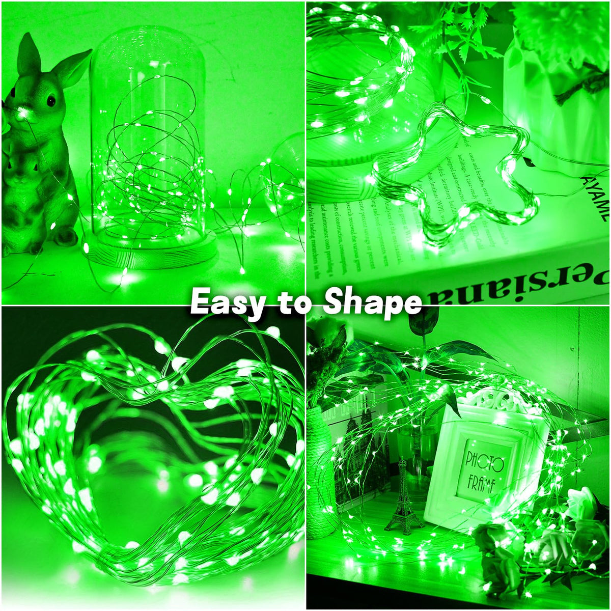 Gcstnn Garden Solar Lights Outdoor, 5M 50 LED Solar Fairy Lights, Copper Wire 8 Modes Waterproof String Lights for Yard, Christmas Tree, Bedroom, Gate, Indoor/Outside Decorations(Orange)