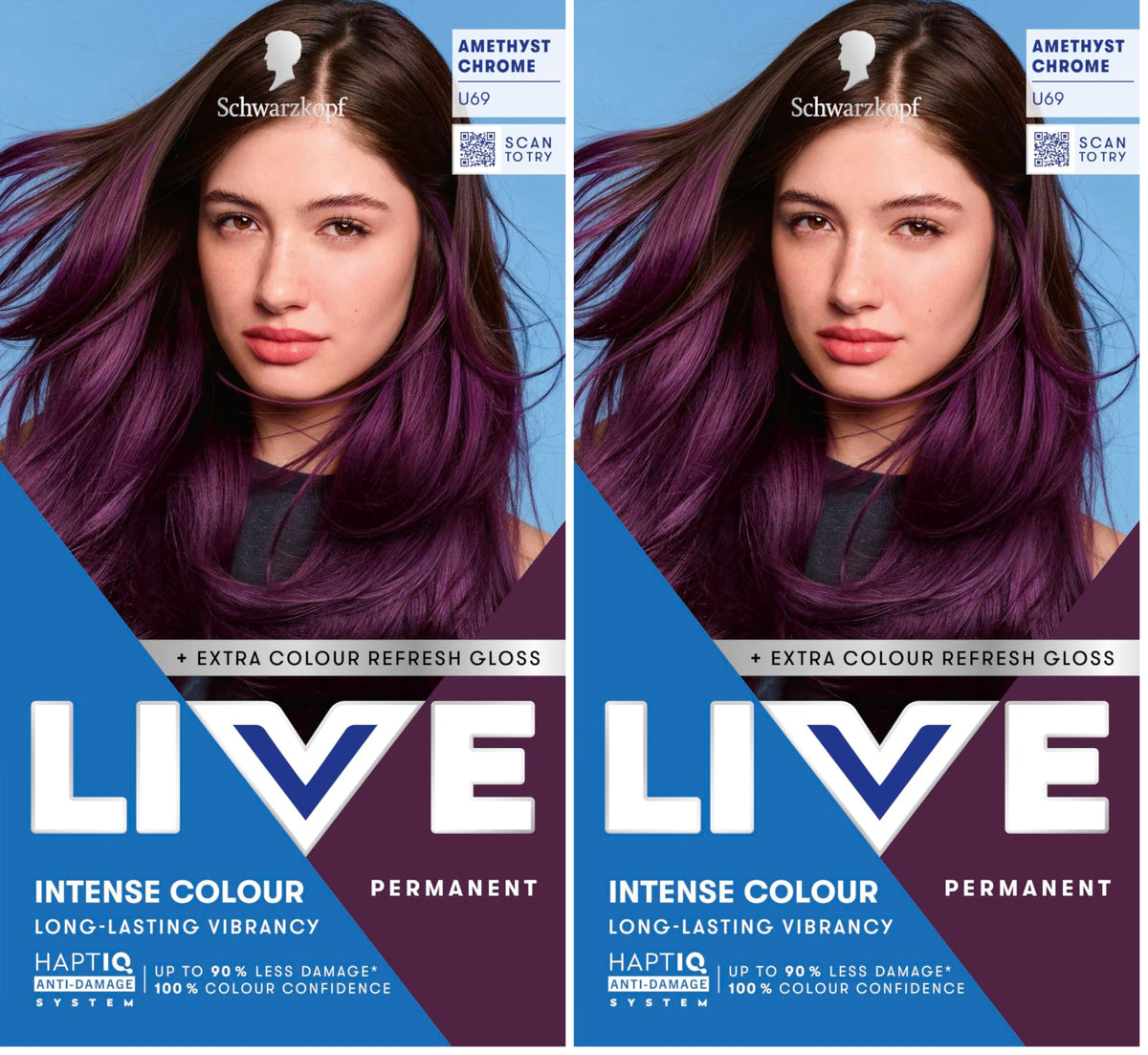 Schwarzkopf LIVE Intense Colour Hair Dye, 099 Deep Black