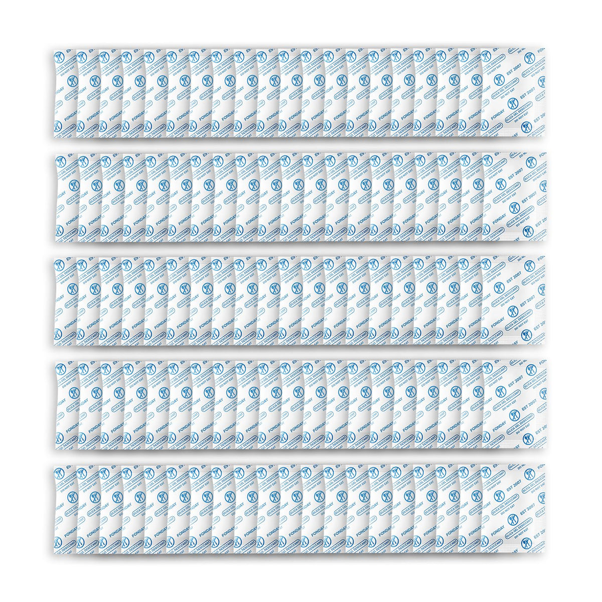 1 Gram 50 Packets Fonday Food Grade Silica Gel Desiccant Packs