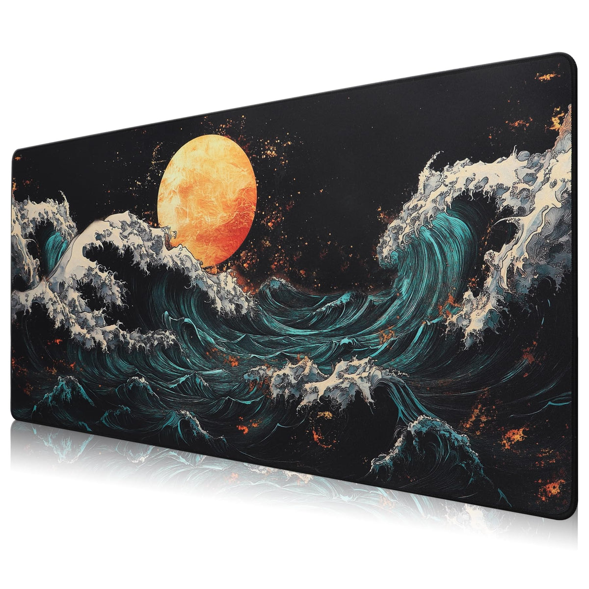 Gaming Mouse Mat/Large Mouse Pad 900 x 400 x 3mm / XXL mouse pad/large size | improved precision and speed | rubber base for stable grip on smooth surfaces | non-slip (90x40 Black)