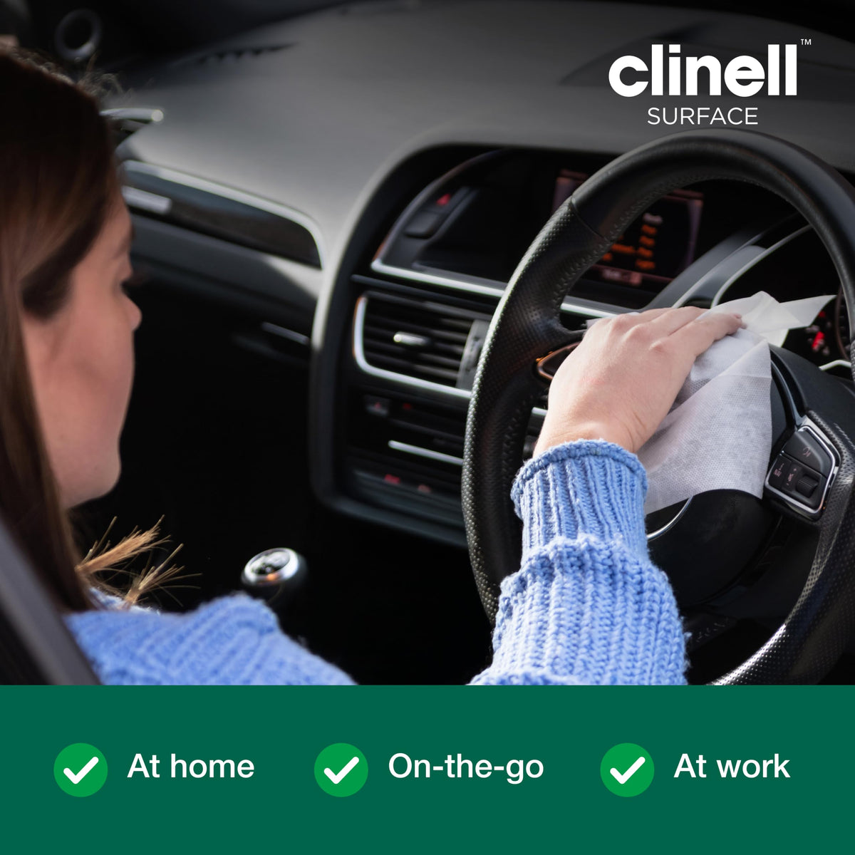 Clinell Universal Cleaning and Disinfectant Wipes - Pack of 6, 1200 Wipes - Multi Surface, Kills 99.99% of Germs, Quick Action, Green, Pleasant Fragrance