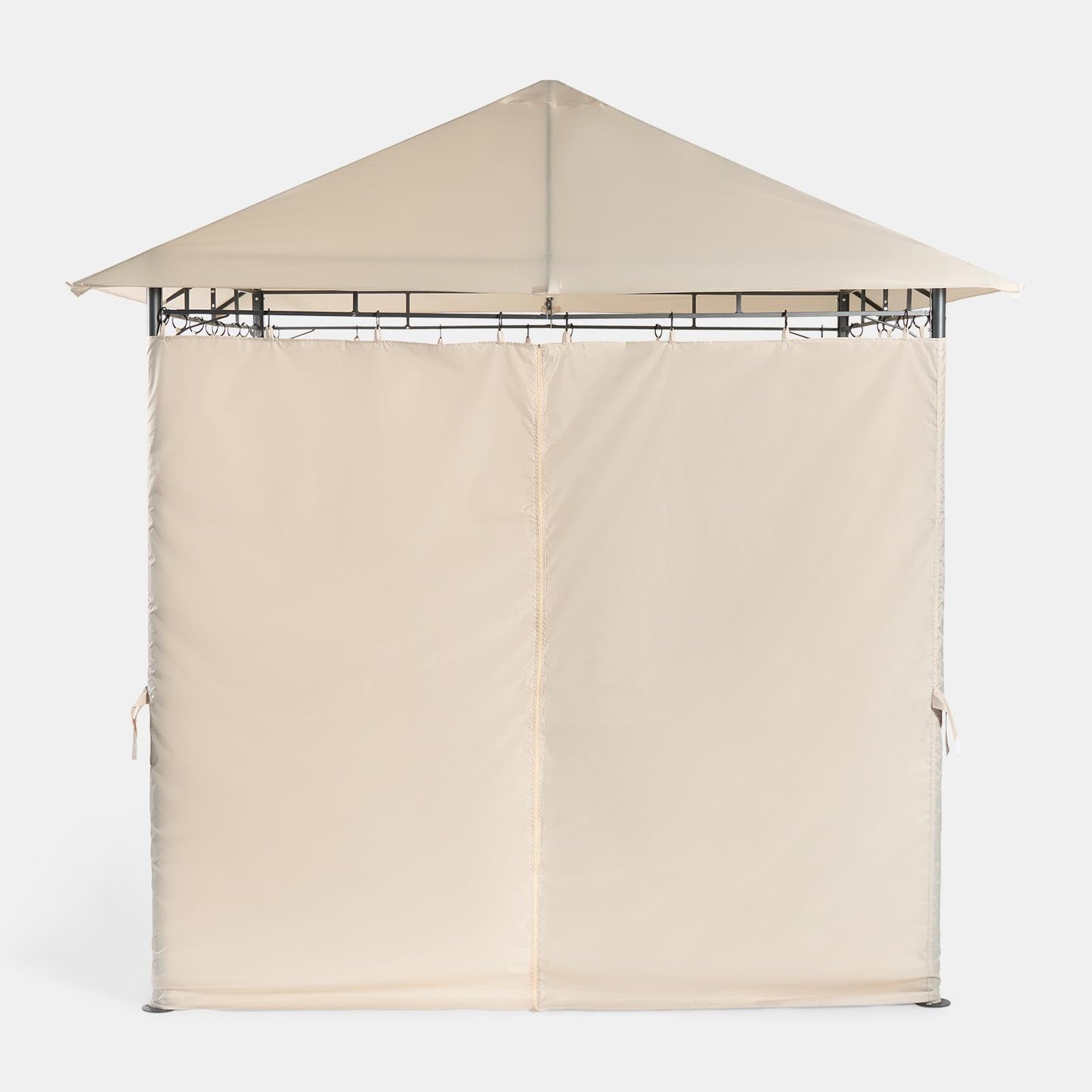 OHS Metal Garden Gazebo with Curtains Outdoor Party Tent Canopy Waterproof
