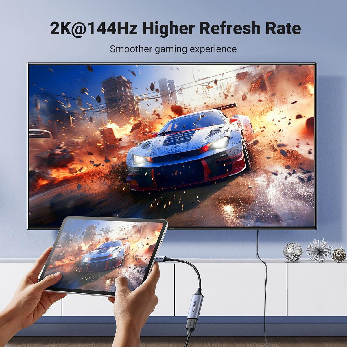 UGREEN USB C to HDMI Adapter 4K@60Hz Thunderbolt 5/4/3 Type C HDR Cable