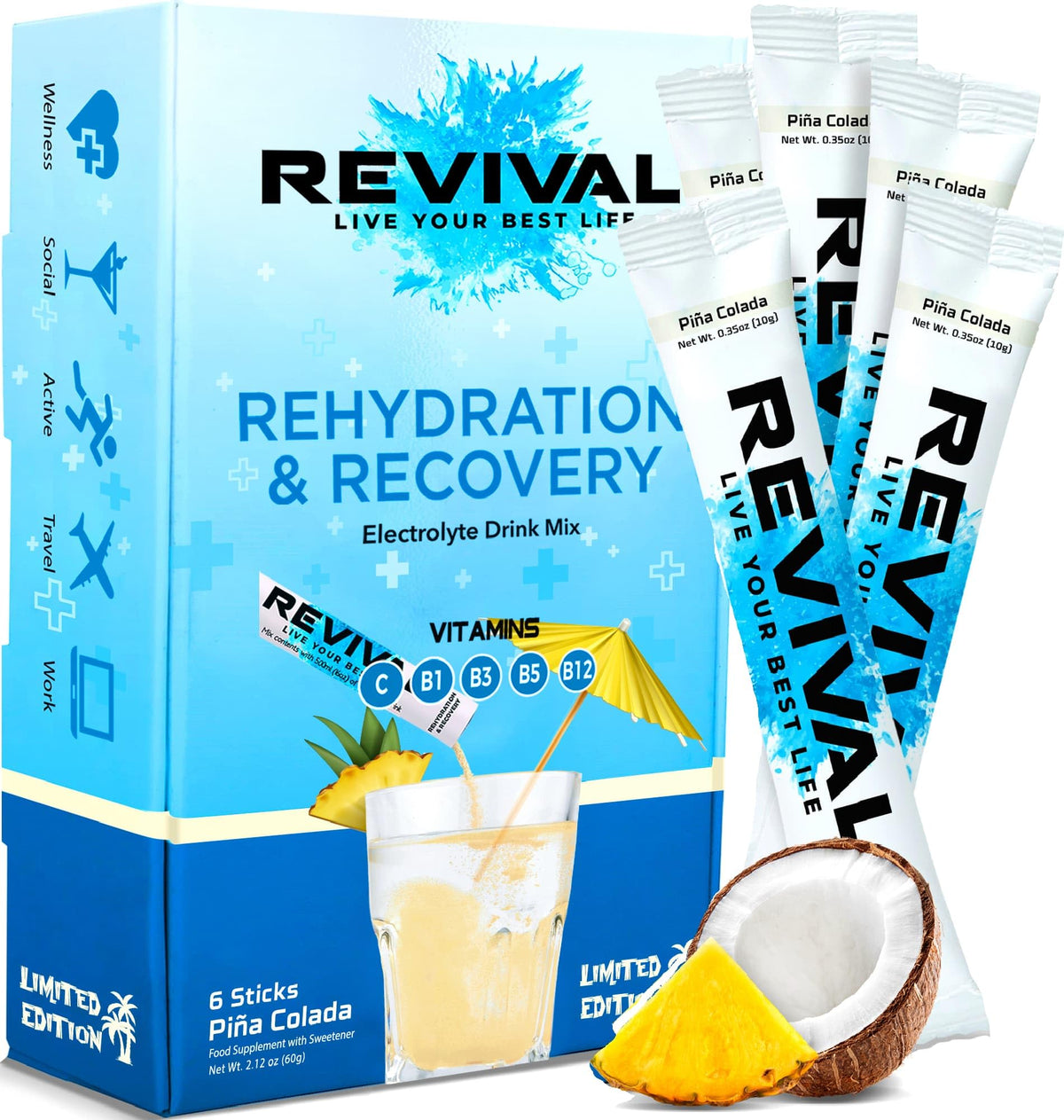 Revival Rapid Rehydration Electrolytes Powder