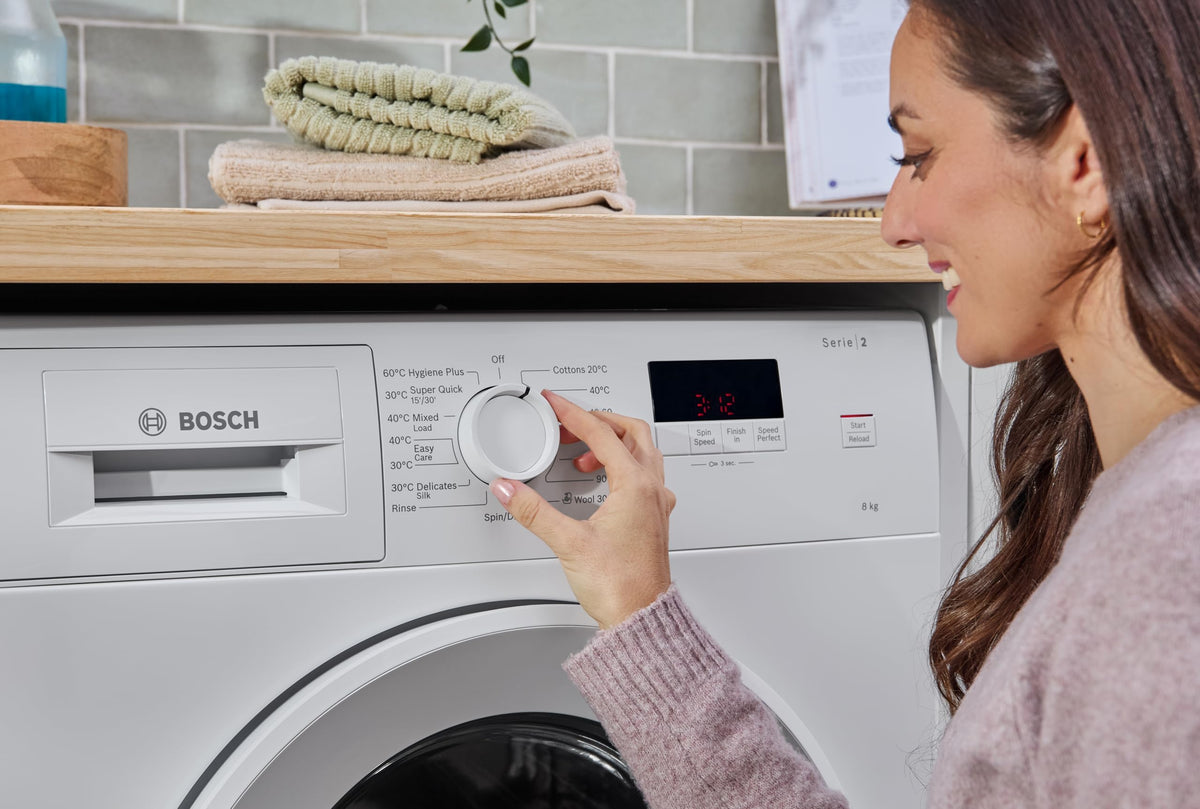 Bosch Series 6 WGJ25400GB Washing Machine, 10kg, 1400rpm, Energy Rating A, Freestanding, White