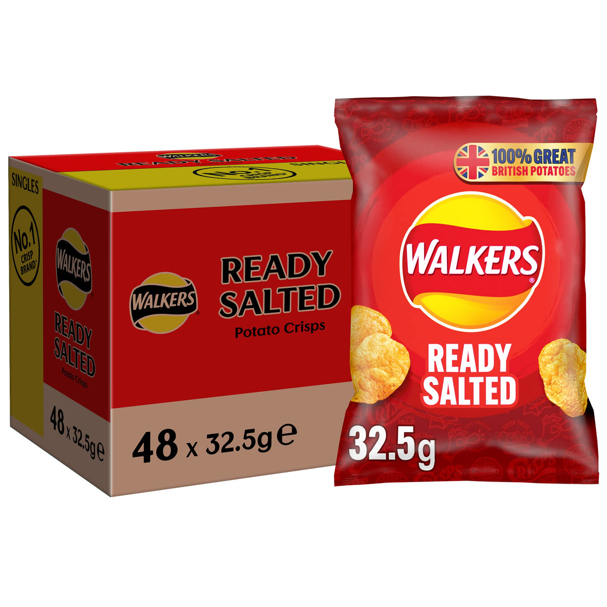 Walkers Baked Snacks Sea Salt 6 x 22g