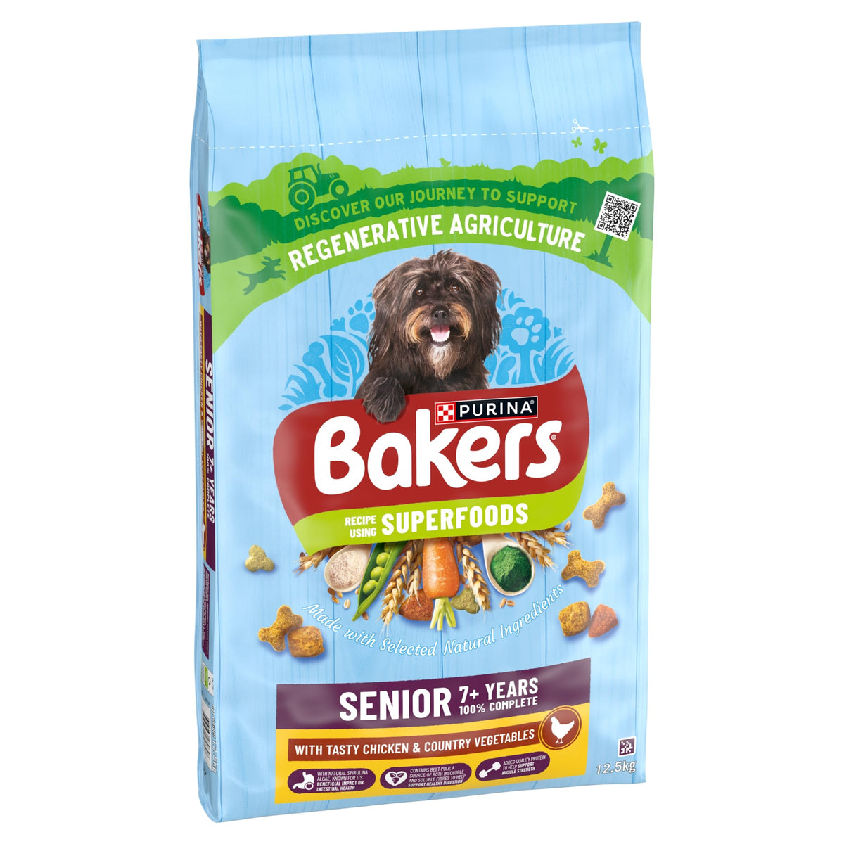 BAKERS Superfoods Small Dog Adult Dry Dog Food Chicken 1.1kg (Pack of 5)