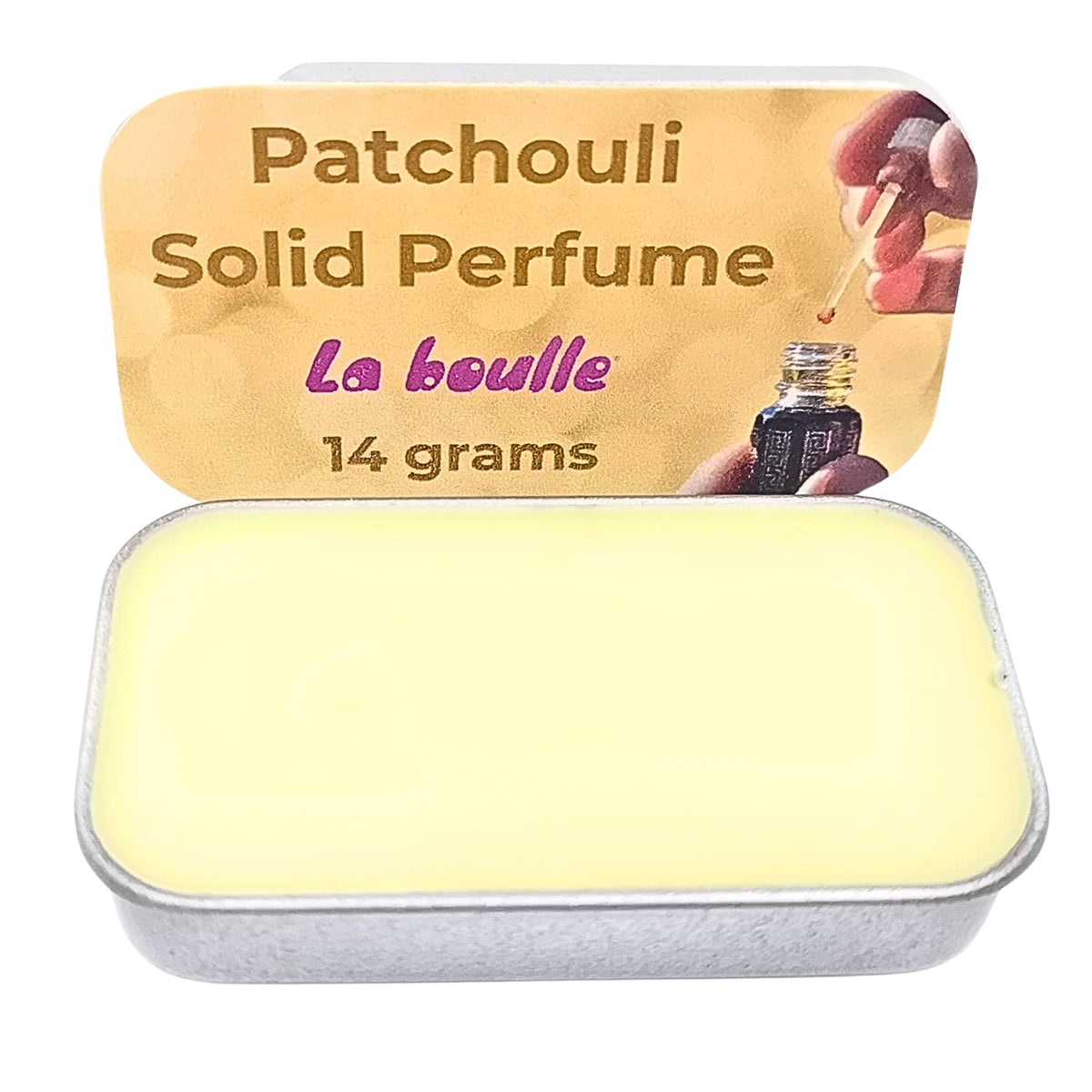 Sandalwood Solid Natural Perfume Balm. For sensitive skin. Handmade in UK.