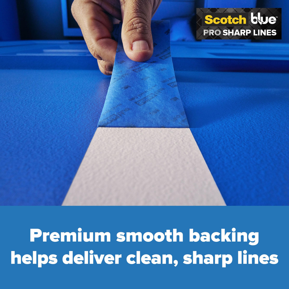 ScotchBlue Multi-Surface Premium Masking Tape, 24mm x 41m, 1 Roll/Pack - Scotch Adhesive Blue Painters Tape, For Painting and Decorating, Indoor & Outdoor, Sticks Well, 100% PEFC