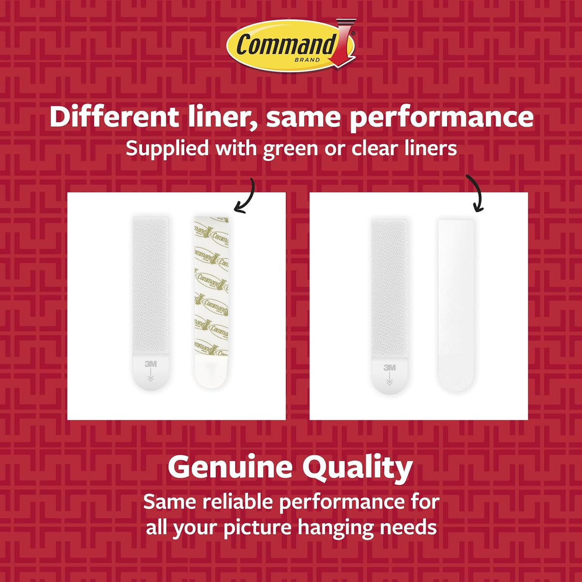 Command strips for picture hanging, mixed pack, 16 pairs (32 adhesive strips)