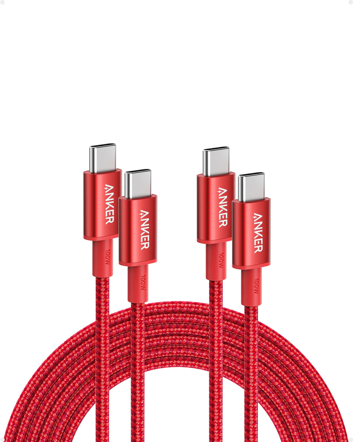 Anker USB C to USB C Charger Cable, 100W Fast Charging Cable (6 ft/1.8m)