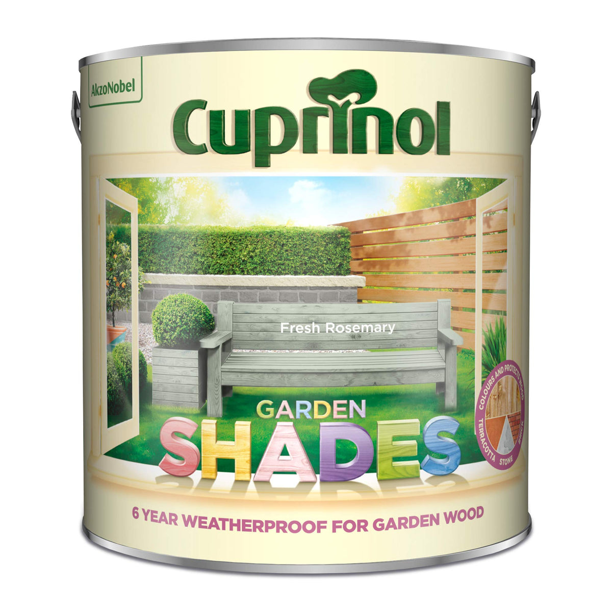 Cuprinol Garden Shades Exterior Woodcare, Country Cream, 1 Litre