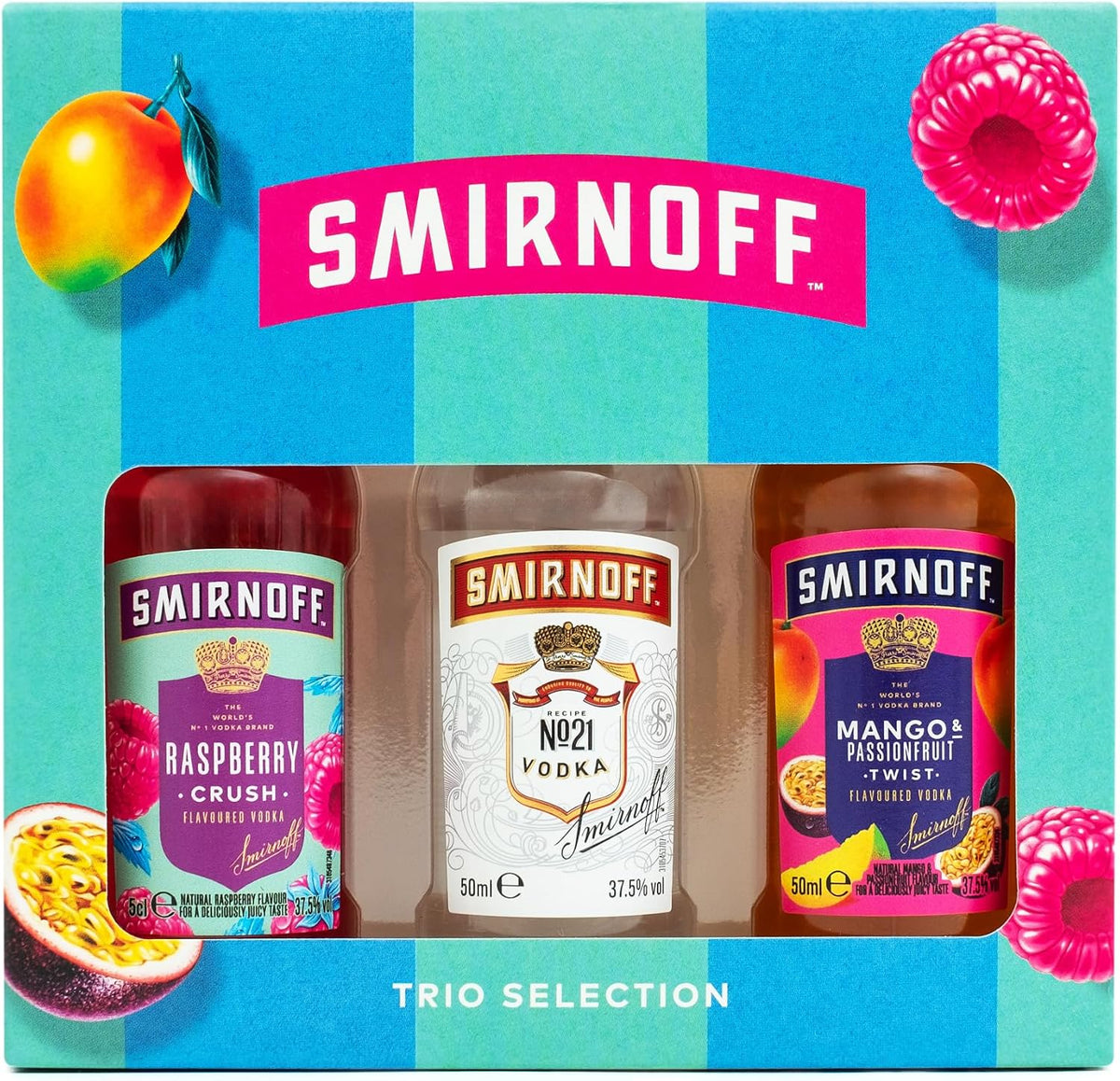 Smirnoff Flavoured Vodka Gift Set, 3 x 5 cl