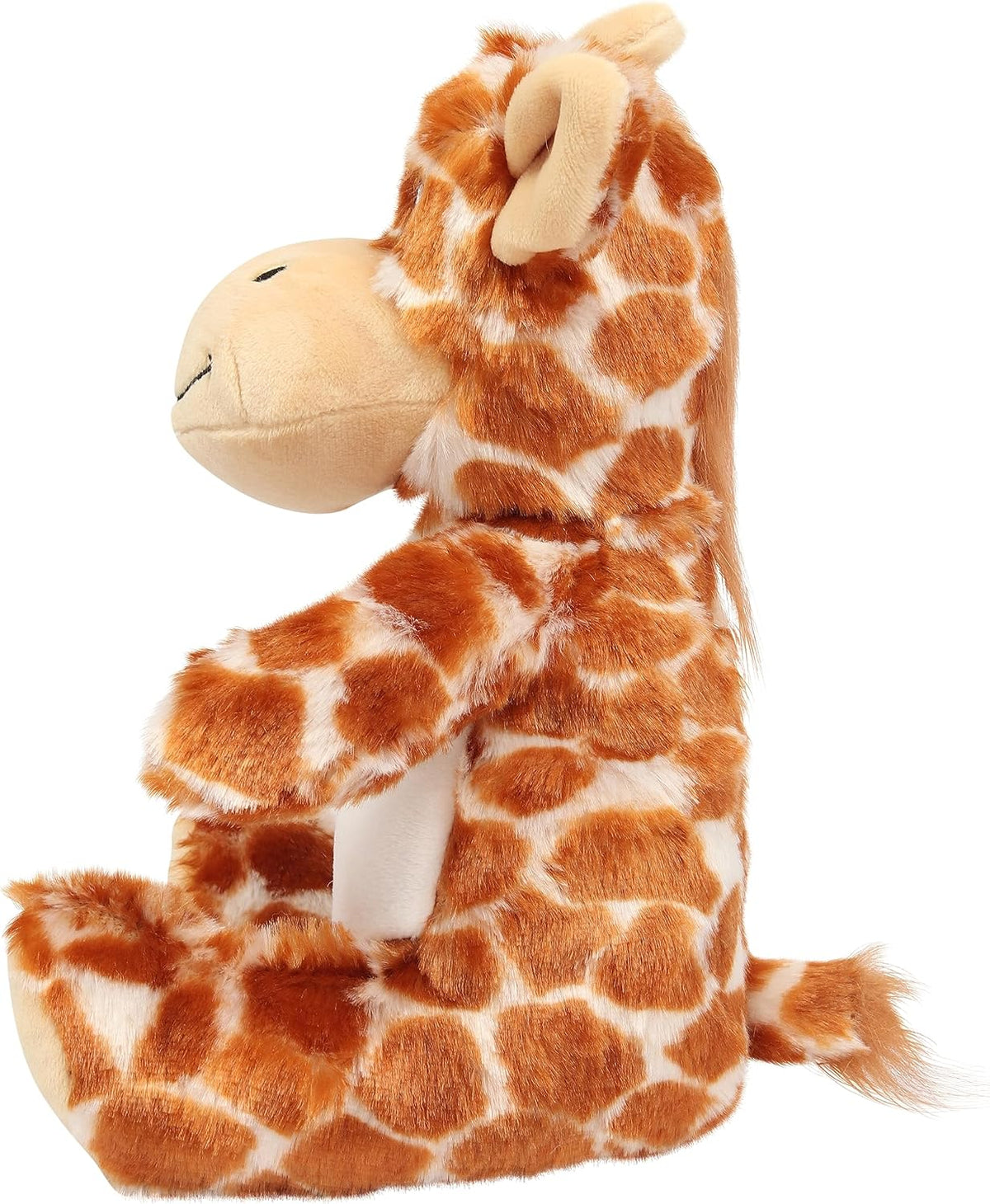 Personalised Photo Teddy Bear – Add Photo on Front & Text on Feet | 28 Styles | Custom Keepsake Gift for Baby, Sympathy, Birthday & More (Brown Giraffe Teddy Bear)