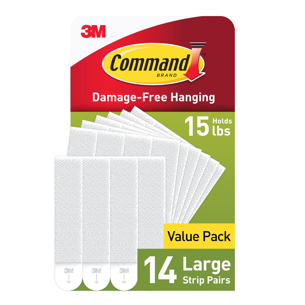 Command Picture Hanging Strips, Large, 14 Pairs (28 Adhesive Strips)