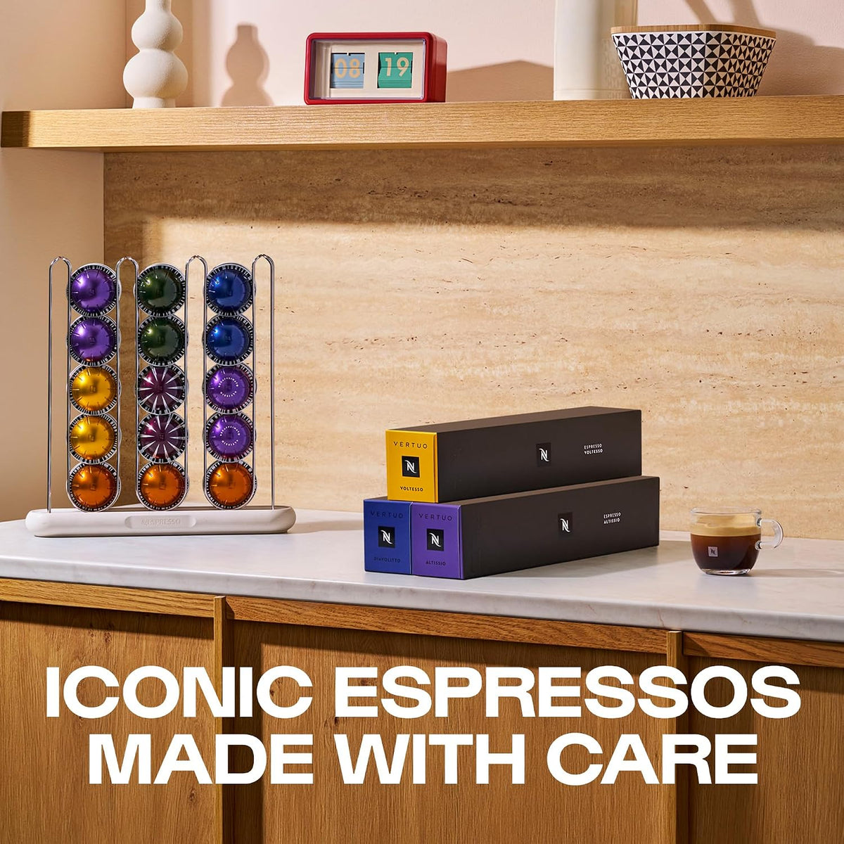 Nespresso Vertuo Coffee Pods Espresso Variety Pack - 30 Capsules (3 sleeves) Includes 10 Altissio, 10 Diavolto, 10 Voltesso Pods