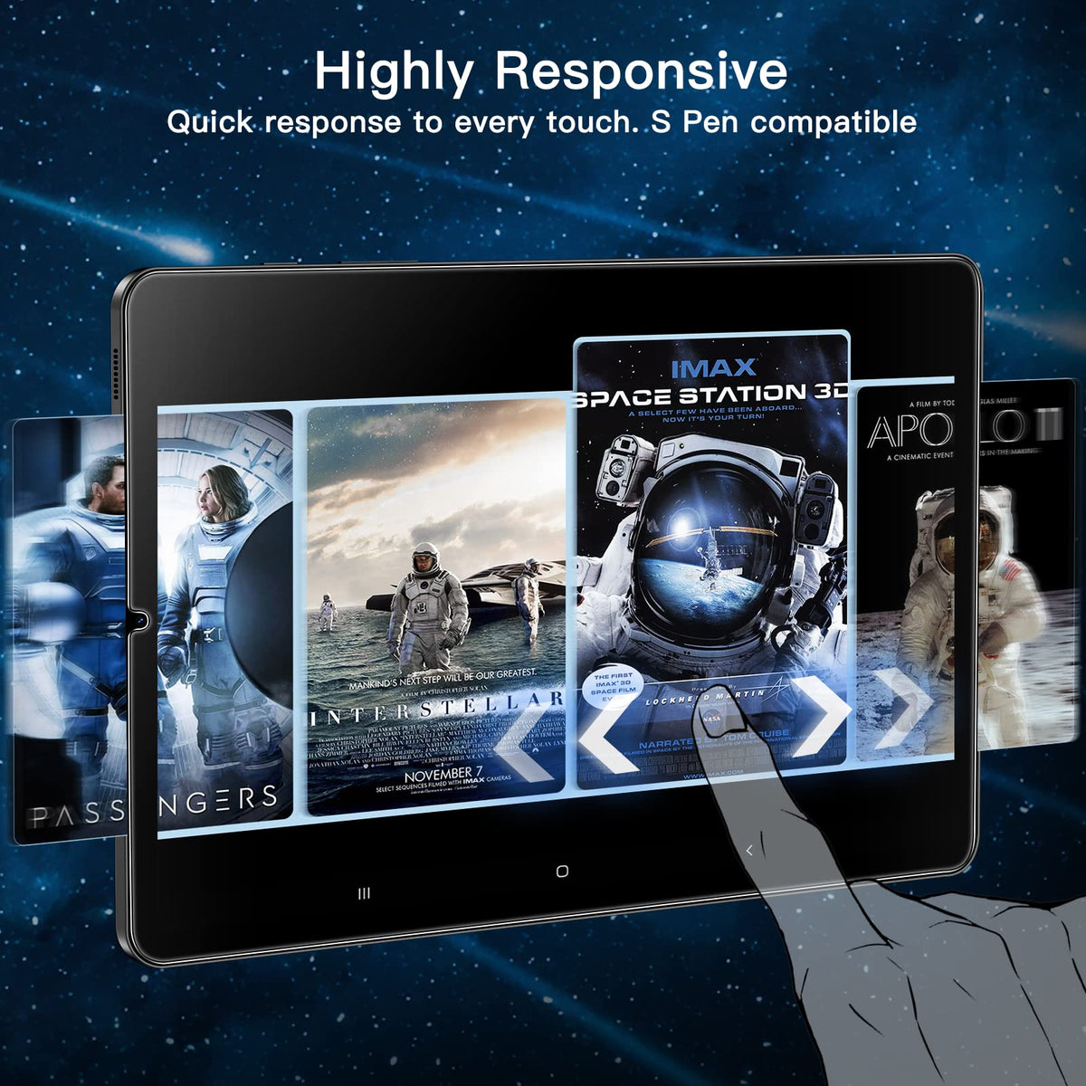 JETech Screen Protector for Galaxy Tab S10 Lite/S10 FE/S9 FE/S9, 2-Pack