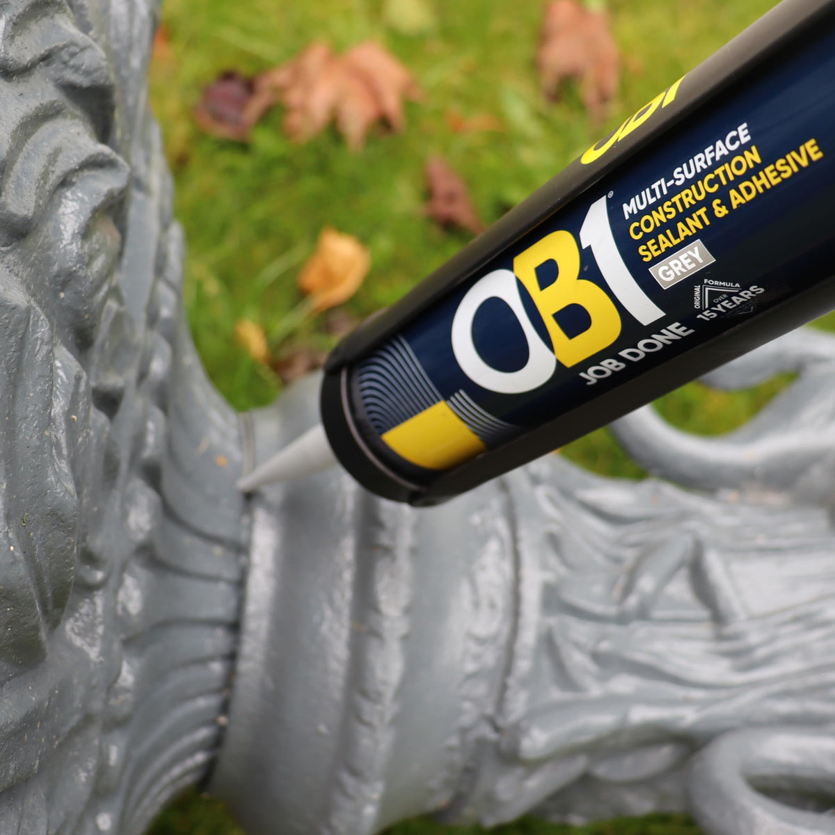 OB1 Clear Multi-Surface Construction Sealant & Adhesive, 290ml 2in1 formula
