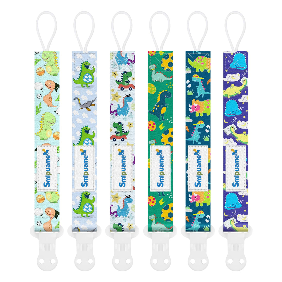 Dummy Clip Boys,8 Pack BPA Free Soother Chain,Pacifier Holder Clips for Teether Toy,Baby Dummy Strap Clip Universal Design Fit All Pacifiers Baby Teething Toys,Newborn Baby Gift