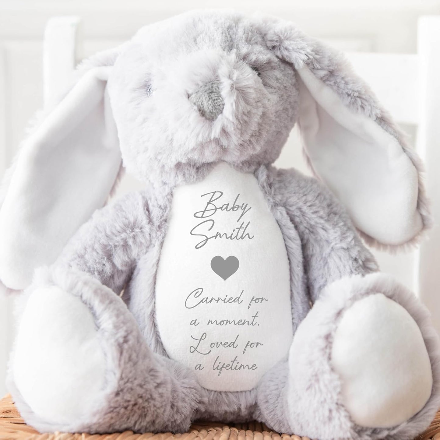 Personalised Miscarriage Gift l | Miscarriage Teddy Bear | Sentimental Baby Loss, Memorial Gift Ornament, Memorial Keepsake | Angel Baby Gift